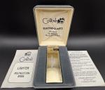 Colibri Gold Tone Butane Lighter with Box