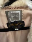 White Fox Fur Mid-Length Coat with Bemberg Lining