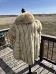 Vintage Fox Fur Coat by Saga Wilson - Medium