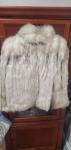 Vintage White Fox Fur Coat for Women