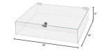 Locking Acrylic Display Case for Collectibles 18"x18"x6