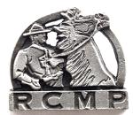 RCMP Mountie Horse Pewter Souvenir Pin
