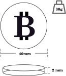12 Gold Plated Bitcoin Coins for Collectors