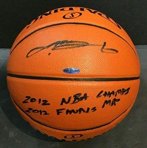 LeBron James Signed NBA Basketball - 2012 Finals MVP