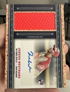 2024 Topps Update Jordan Westburg Jumbo Patch AUTO