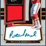Patrick Mahomes 2017 Panini Rookie Patch Autograph