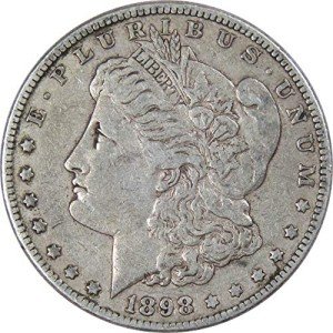 1898 Morgan Dollar Silver Collectible Coin