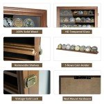 Wooden Coin Display Case for 100 Challenge Coins