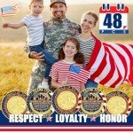 48 Pcs Veteran Challenge Coin Set - Armor of God