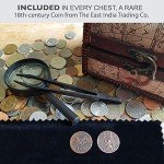 World Currency Treasure Chest with Collectible Coins