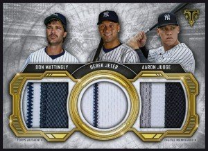 2020 Topps Triple Threads Jeter Mattingly Judge Patch Card