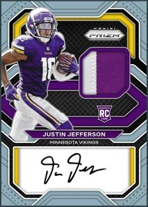 Justin Jefferson 2020 Prizm Rookie Patch Autograph