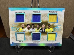 Neymar, Ronaldo, Pele Six Patch Collectible #/15