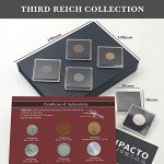 Set of 6 Authentic WWII German Coins in Box
