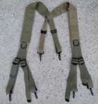 WW2 M1936 Khaki/OD Suspenders - 1945 Edition