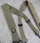WW2 M1936 Khaki/OD Suspenders - 1945 Edition