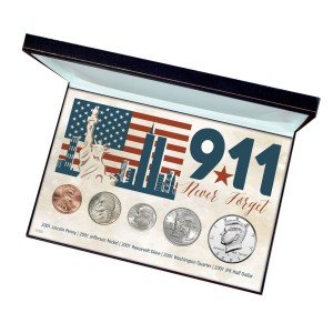 9/11 Never Forget Five Piece Coin Collection