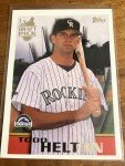 1996 Topps Todd Helton Rookie Card - Rockies