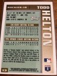1996 Topps Todd Helton Rookie Card - Rockies