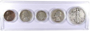 1946 Coin Set - 5 Collectible Coins Gift