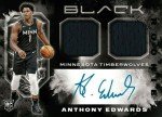 Anthony Edwards 2020 Panini Black RC Patch Autograph
