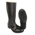 Wachbataillon Post-War Military Boots - Black, 41 EU