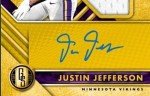 Justin Jefferson 2020 Gold Rookie Autograph Card