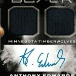 Anthony Edwards 2020 Panini Black RC Patch Autograph