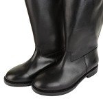 Wachbataillon Post-War Military Boots - Black, 41 EU