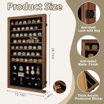 Lockable Shadow Box Display Case for Collectibles