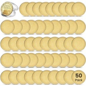 Dyncan 50 Empty Brass Challenge Coins Set