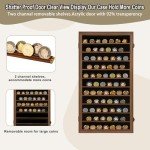 Lockable Shadow Box Display Case for Collectibles
