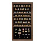 Lockable Shadow Box Display Case for Collectibles