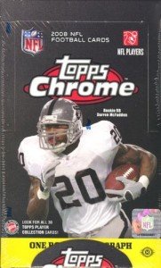 2008 Topps Chrome Football Hobby Box - NFL Cards