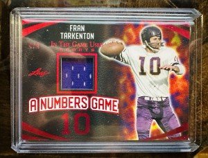 2024 Leaf Fran Tarkenton Memorabilia Red 4/4