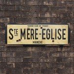 World War II St. Mere Eglise Street Sign