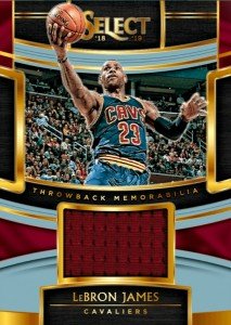 LeBron James 2018 Panini Select Jersey Patch Card