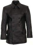 Black Leather U-Boot Jacket for Deck Crew