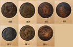 Large Cent Coin Set 1793-1857 Dansco 7070