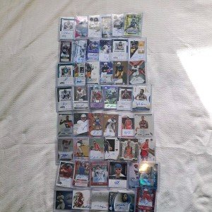 Michael Jordan Autographed Jersey Card Lot - 3 Cards