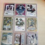 Michael Jordan Autographed Jersey Card Lot - 3 Cards