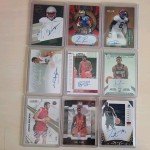 Michael Jordan Autographed Jersey Card Lot - 3 Cards