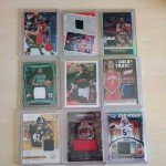 Michael Jordan Autographed Jersey Card Lot - 3 Cards