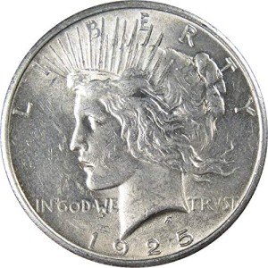 1925 Peace Dollar 90% Silver Coin Collectible