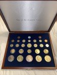 20th Century Coins Collection in Wooden Box