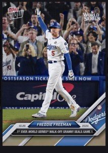 Freddie Freeman 2024 Topps Now World Series Card