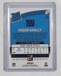 2018 Panini Donruss SAQUON BARKLEY RC Rated ROOKIE Card #306 - OROY