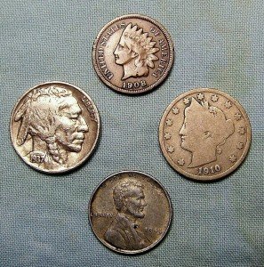 Indian Head Penny Collection - 4 Vintage Coins