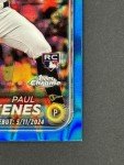 2024 Topps Chrome Paul Skenes Blue RayWave Refractor