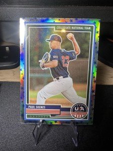 2023 Paul Skeens USA Baseball Silver Blue Prizm